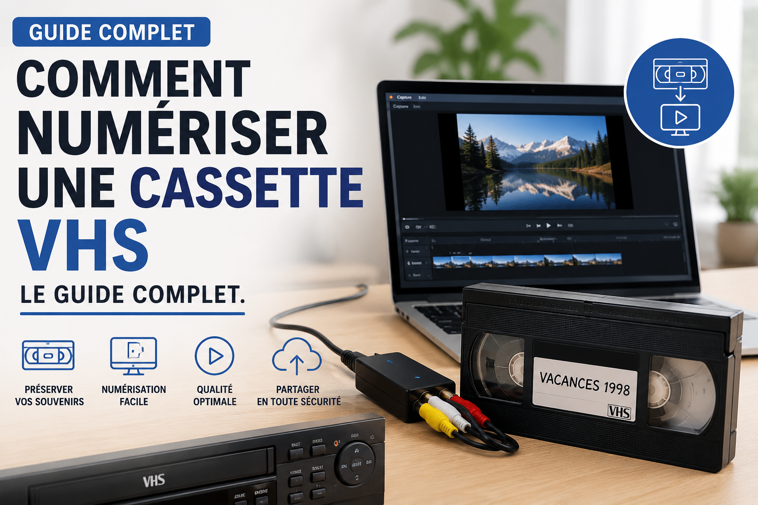 Numériser une cassette VHS, mode d’emploi complet