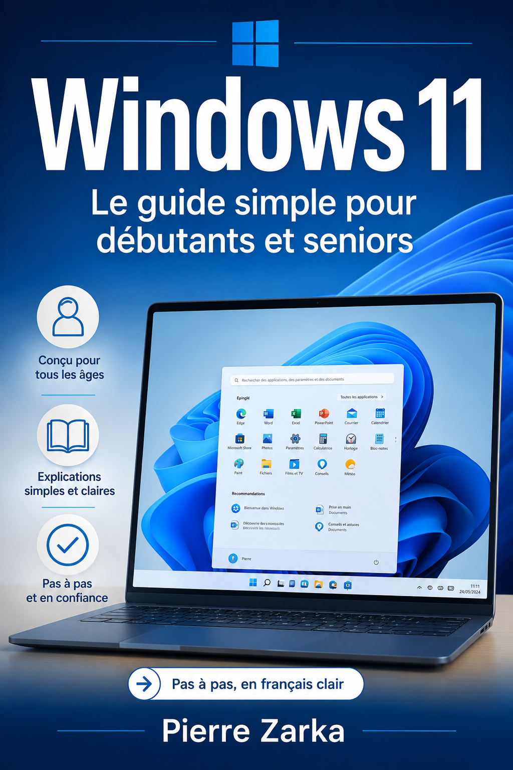 Couverture Windows 11 — guide simple pour débutants et séniors